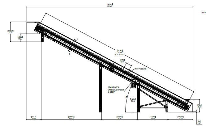 2023 Belt Conveyor by MC3 Manufacturing