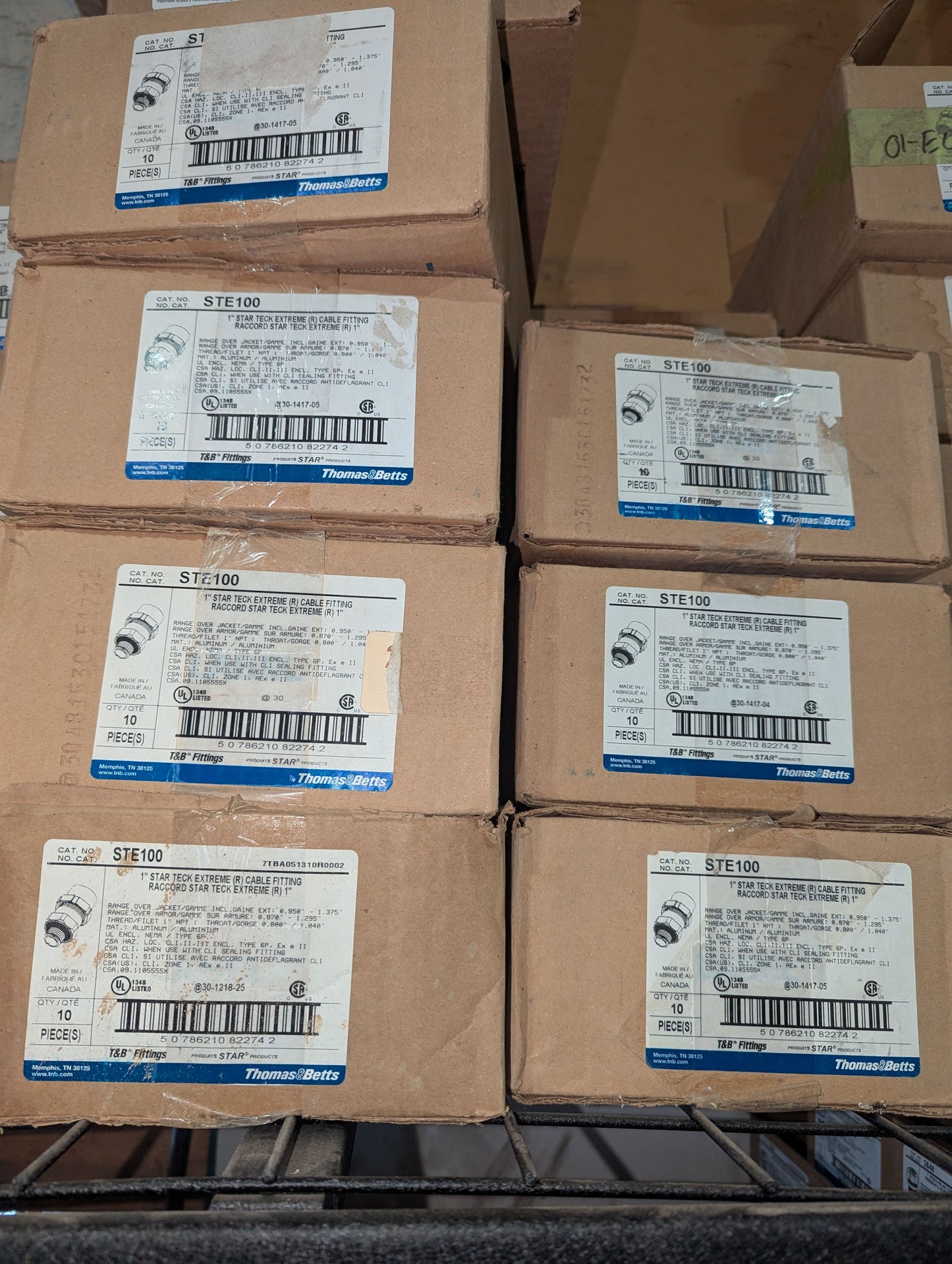 2022 Thomas and Betts STE-100 Lot of 65 β Teck connector