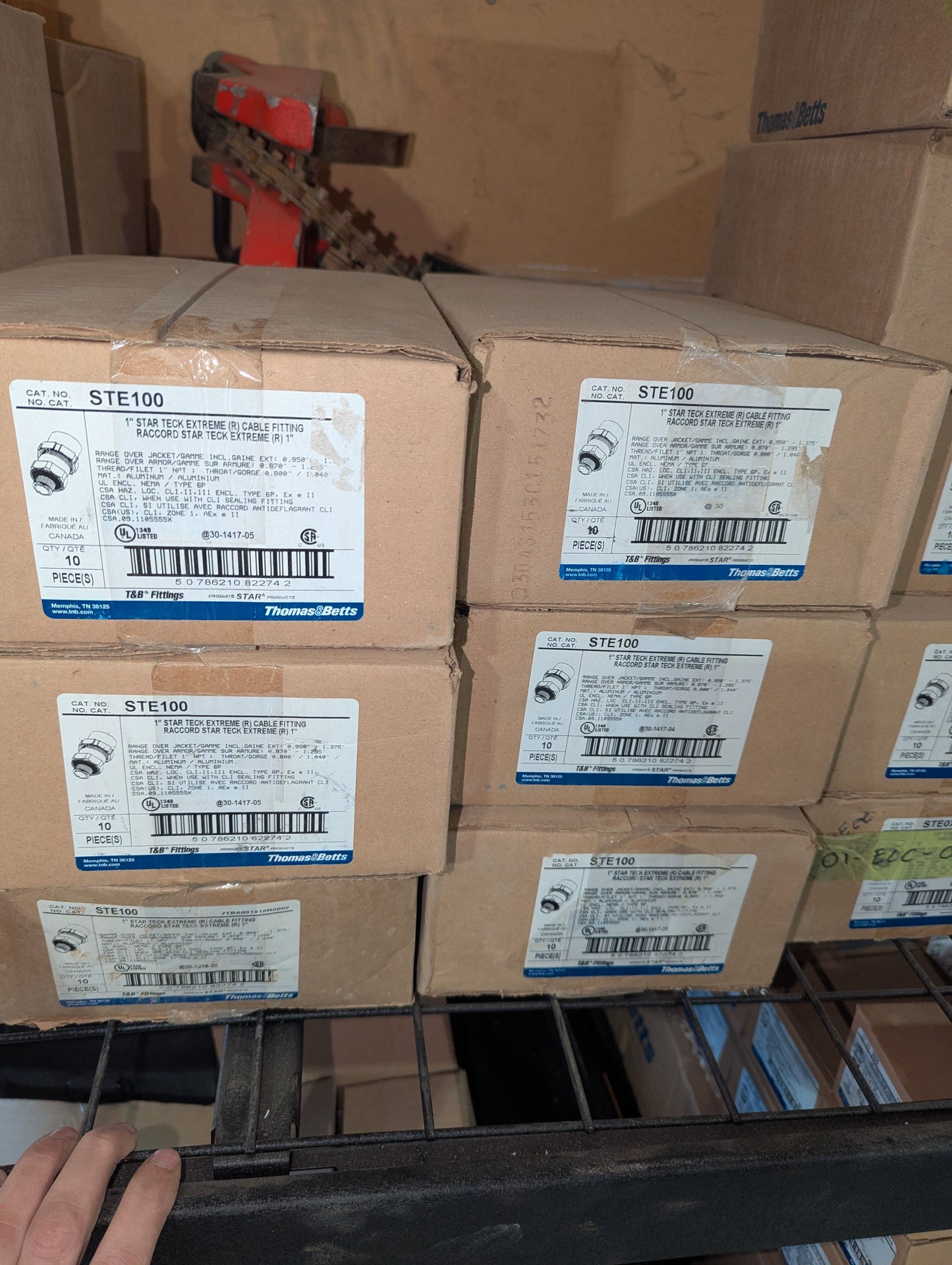 2022 Thomas and Betts STE-100 Lot of 65 β Teck connector