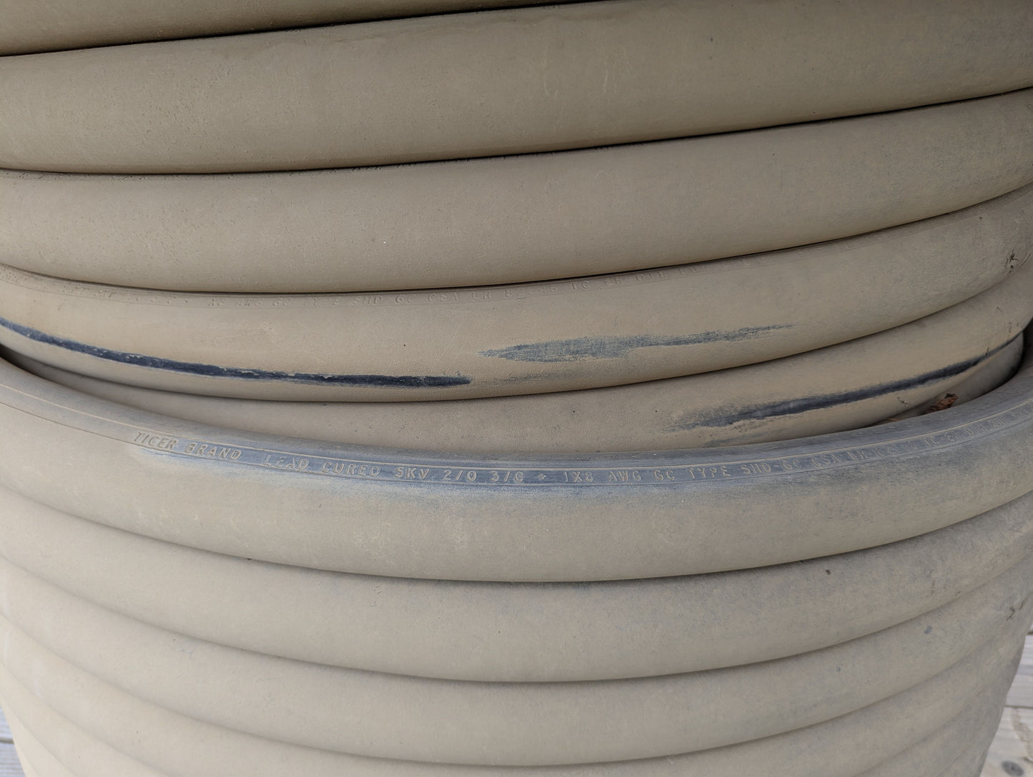 5 Reels of 2020 G-GC 2/0 3C 5KV Shielded Mining Cable