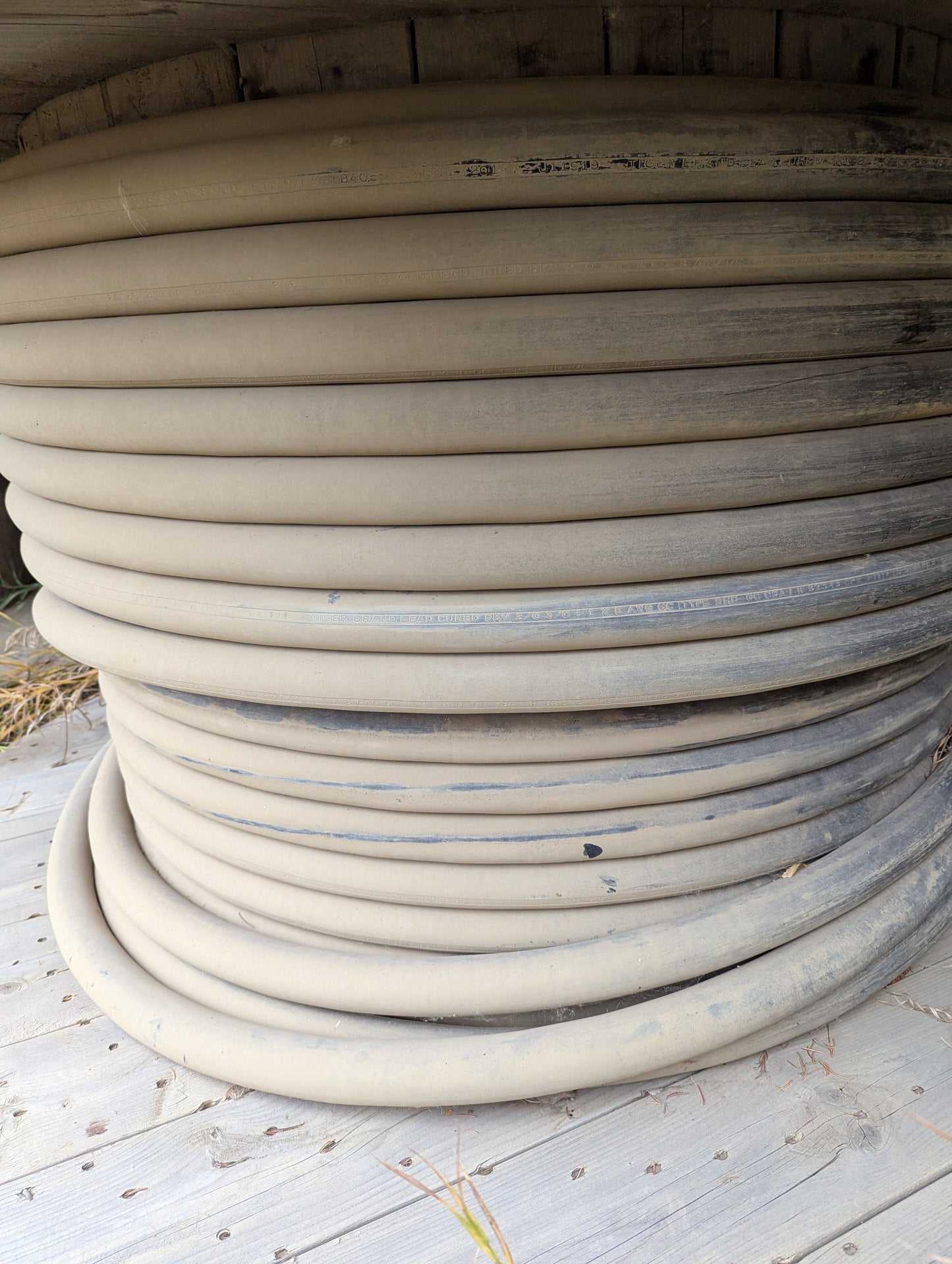 5 Reels of 2020 G-GC 2/0 3C 5KV Shielded Mining Cable