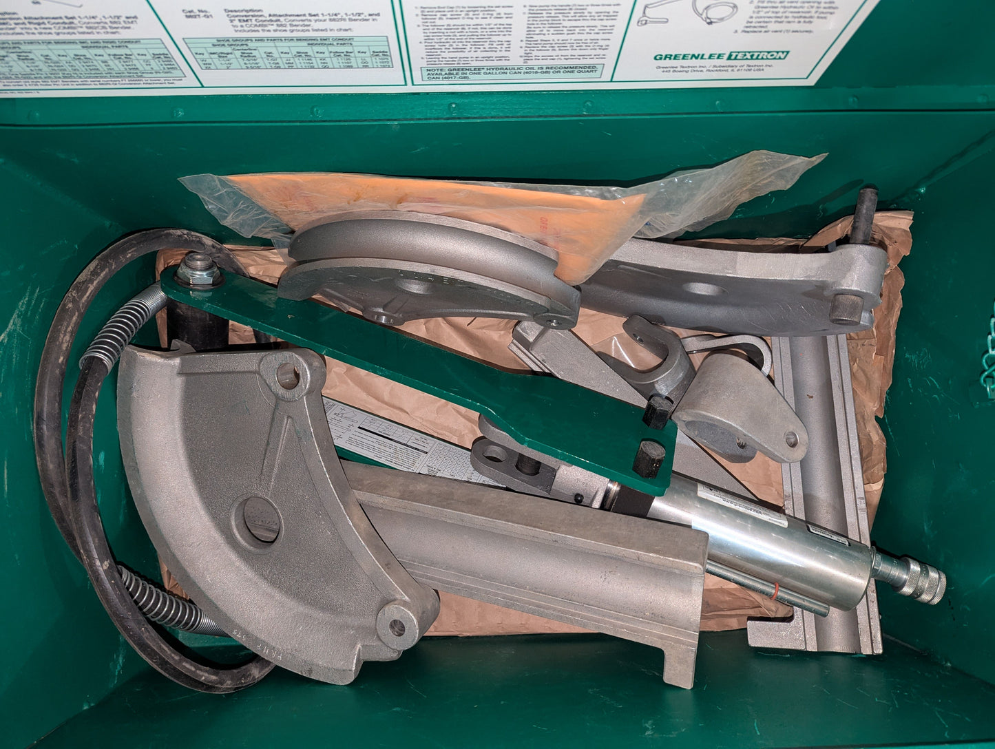 2016 Greenlee 882 Hydraulic Bender